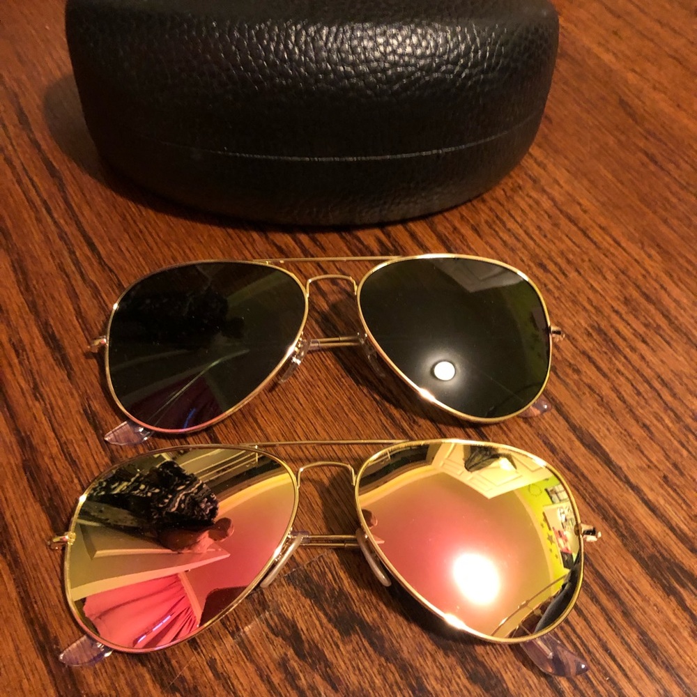 Bundle! 2 pair aviator sunglasses